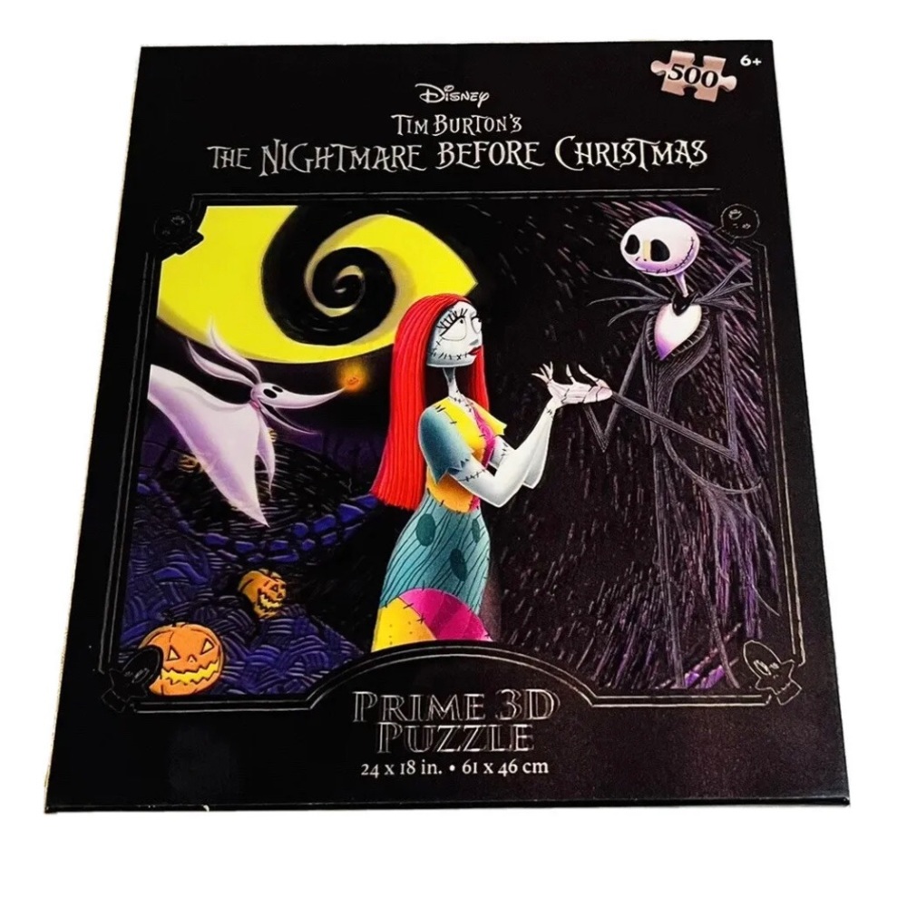 Prime 3D Puzzle Disney Tim Burton Nightmare Before Christmas 500pc Lenticular